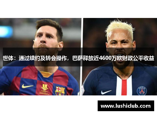 世体:通过续约及转会操作,巴萨释放近4600万欧财政公平收益 世体:通过续约及转会操作,巴萨释放近4600万欧财政公平收益